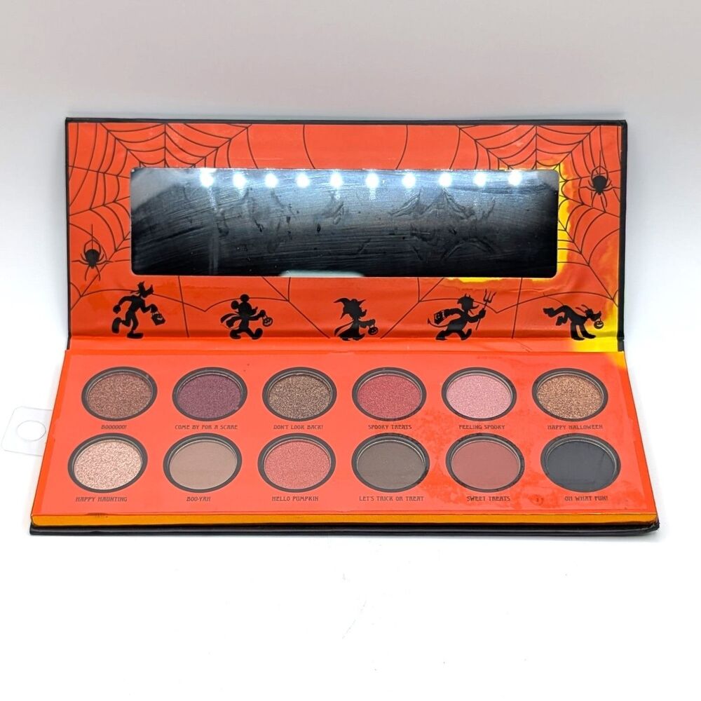 NEW Disney Halloween Minnie Mouse BOO 12 Color Eyeshadow Palette w/ Mirror